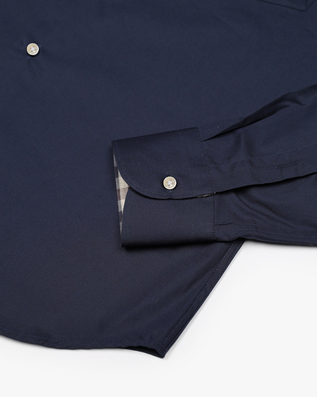 Button Down Popeline Shirt - Navy – Aquascutum Active