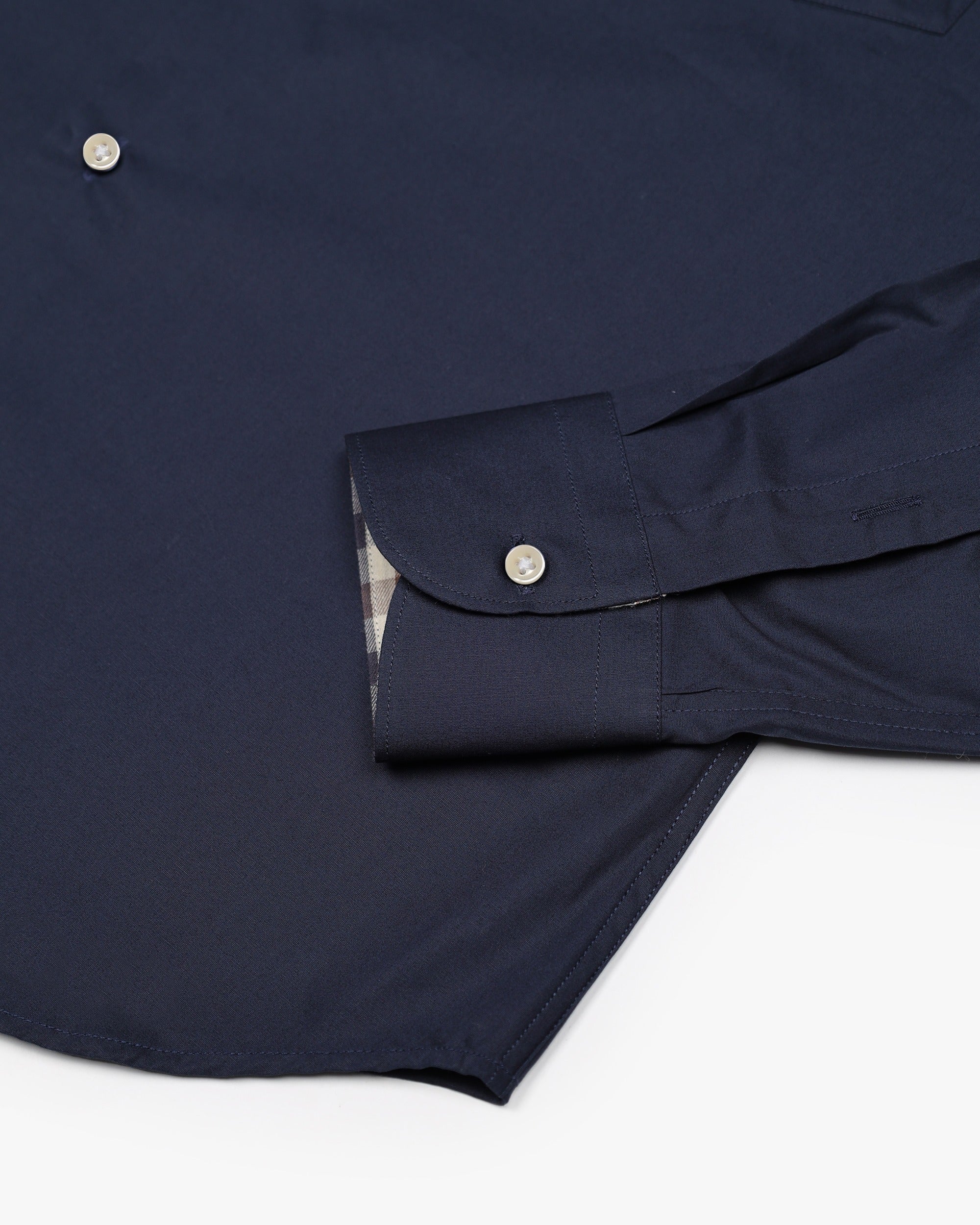 Button Down Popeline Shirt - Navy – Aquascutum Active