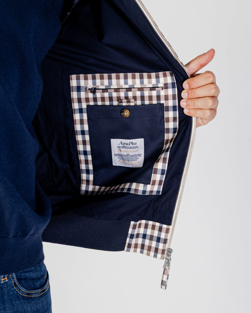Archival Harrington Jacket - Club Check – Aquascutum Active