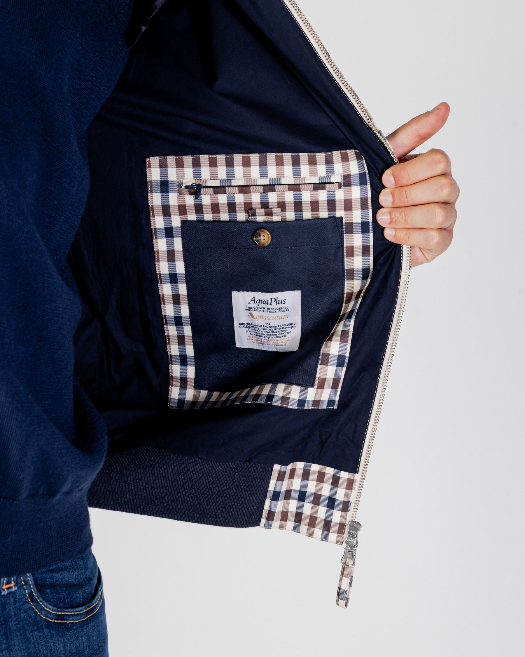 Archival Harrington Jacket - Club Check – Aquascutum Active