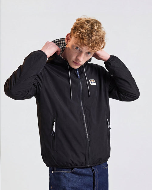 Badge Reversible Sailor Jacket - Black – Aquascutum Active