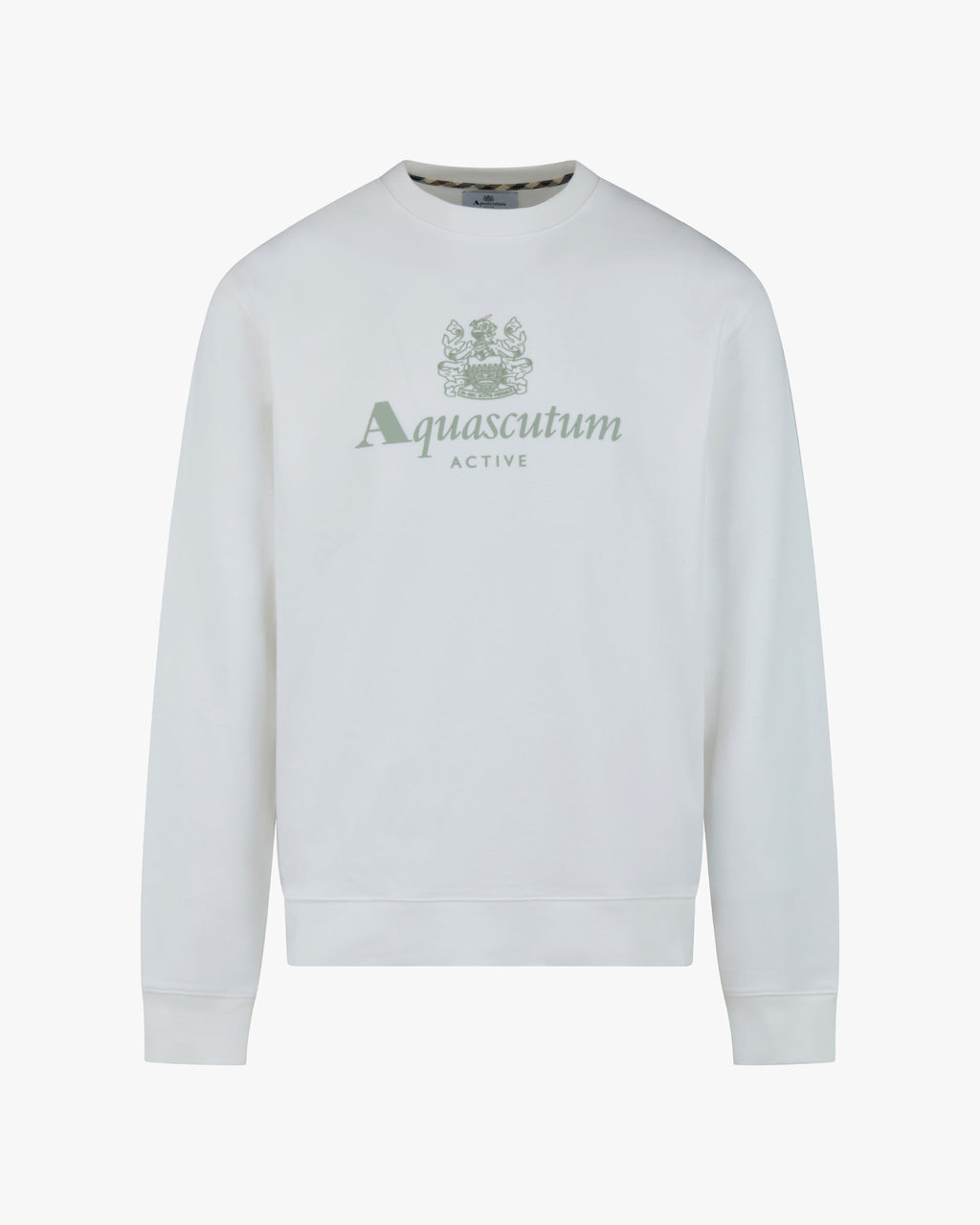 Big Logo Crew Neck Sweater - Sour Cream – Aquascutum Active