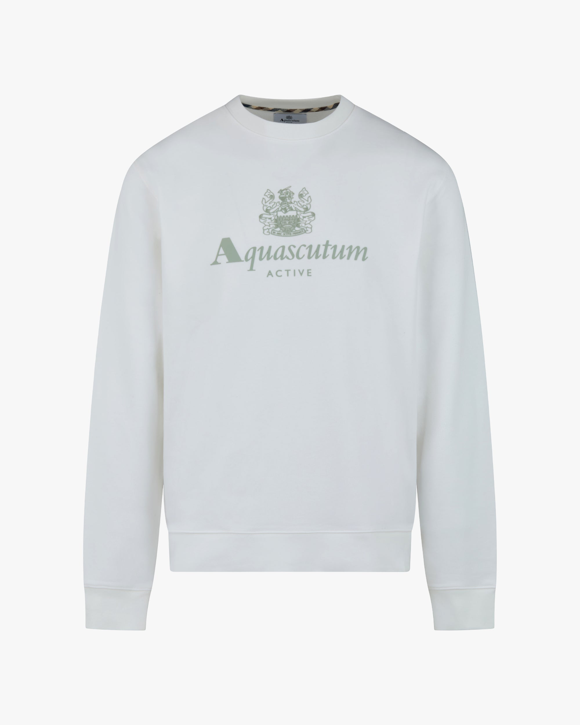 Big Logo Crew Neck Sweater - Sour Cream – Aquascutum Active