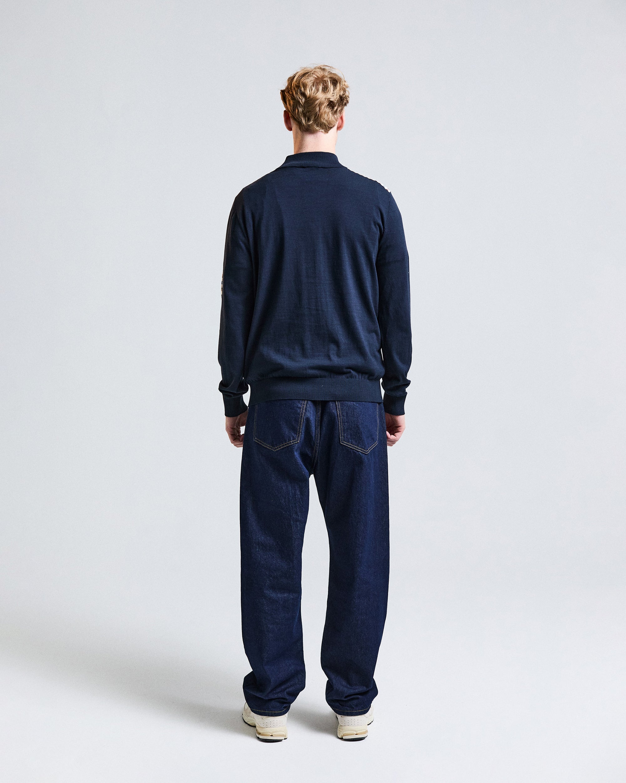 Lamina Pocket Mock Neck Quarter-Zip - Navy – Aquascutum Active