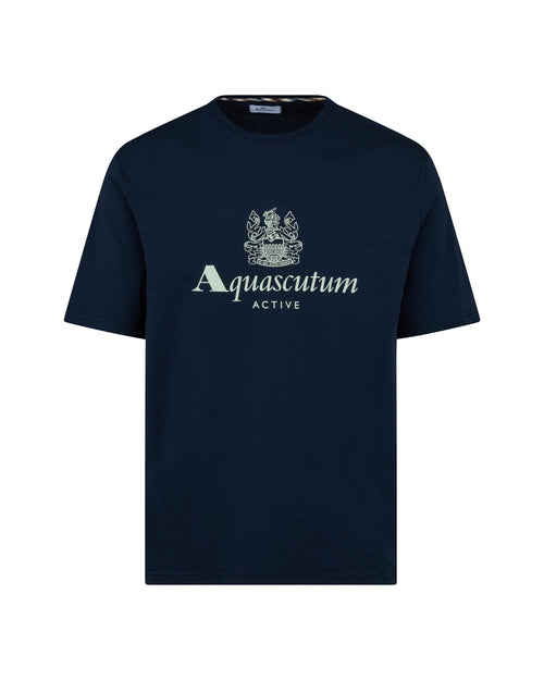 Big Logo T Shirt - Navy – Aquascutum Active