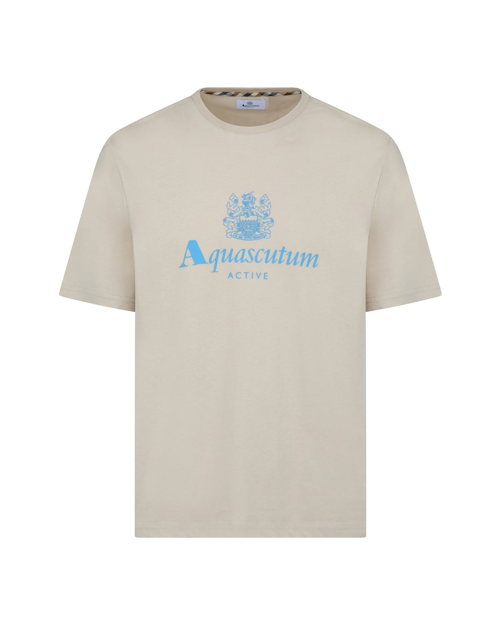 Big Logo T Shirt - Beige – Aquascutum Active