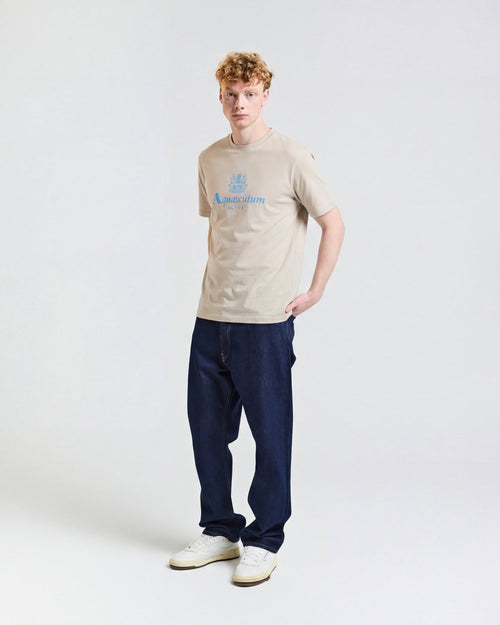 Big Logo T Shirt - Beige – Aquascutum Active