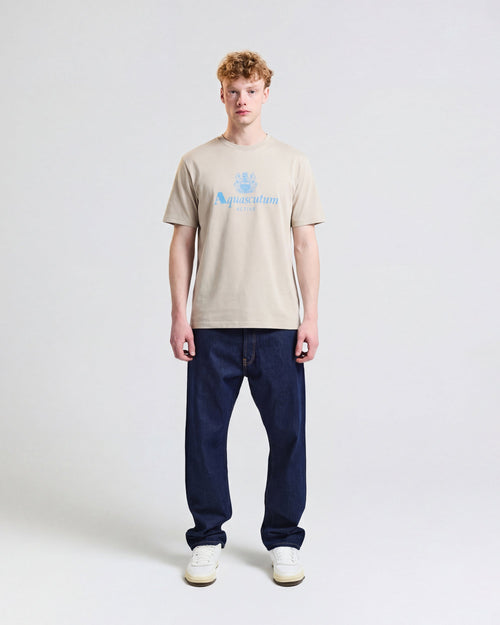 Big Logo T Shirt - Beige – Aquascutum Active