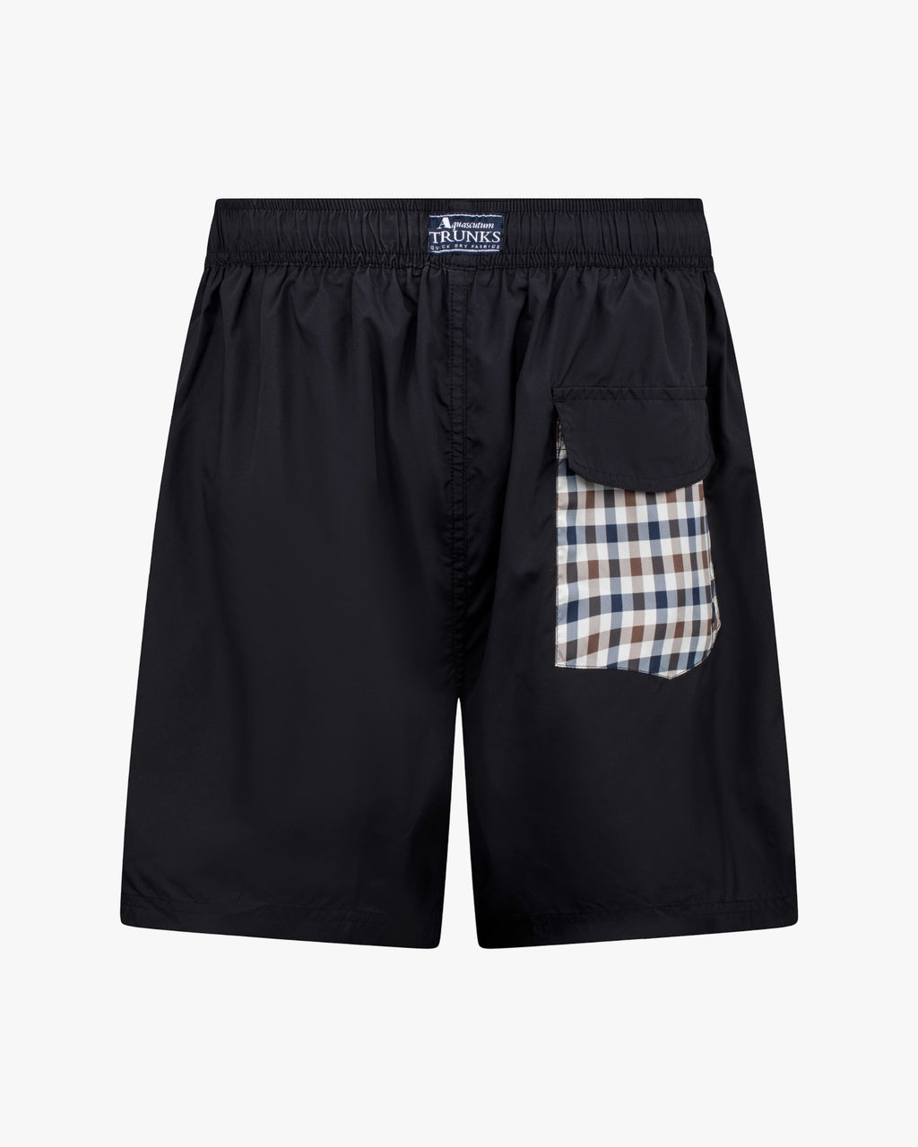 Club Check Pocket Beach Shorts - Black – Aquascutum Active