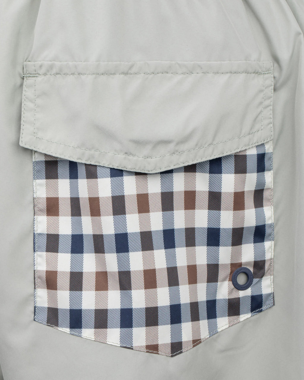Club Check Pocket Beach Shorts - Sage Green