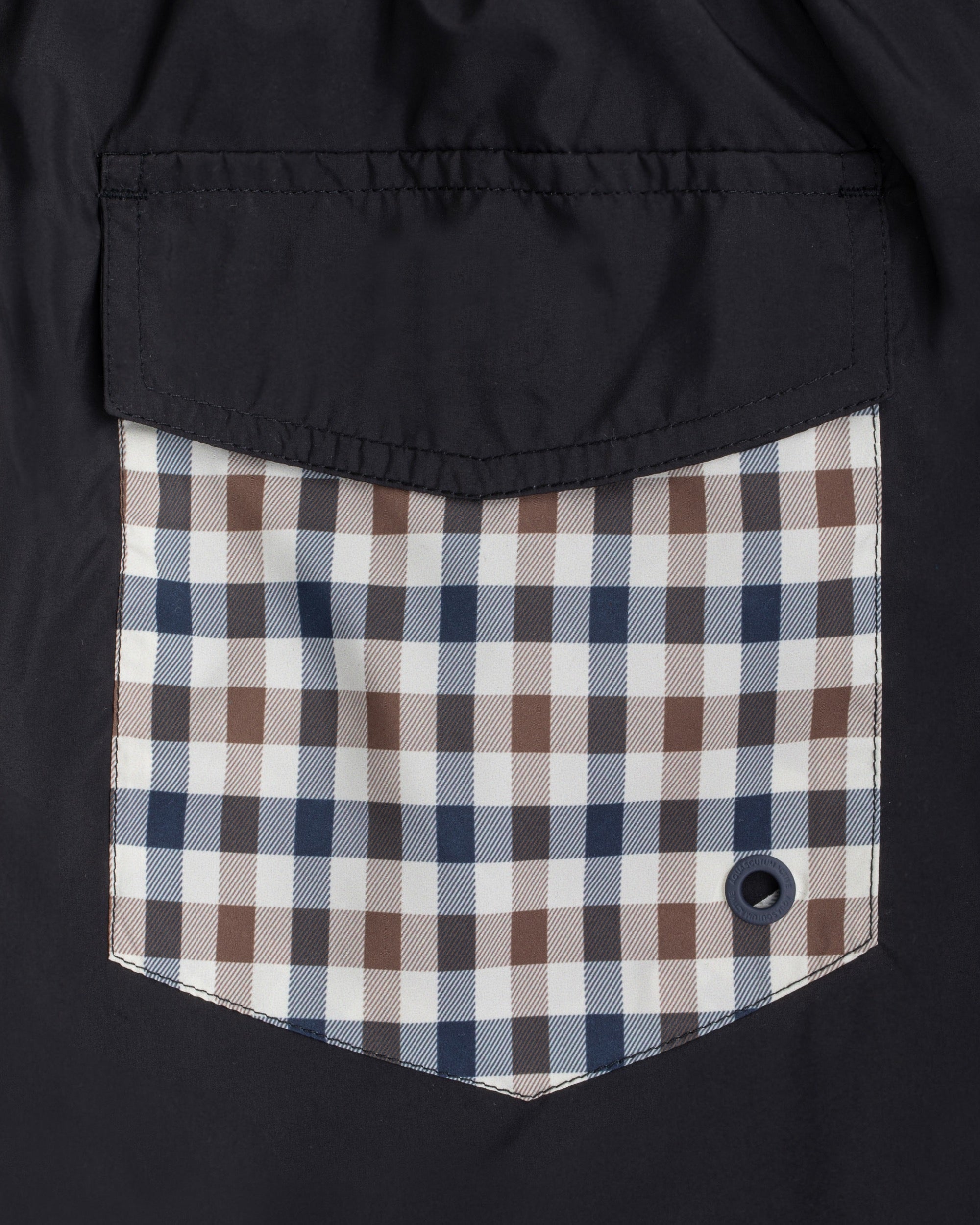 Club Check Pocket Beach Shorts - Black – Aquascutum Active